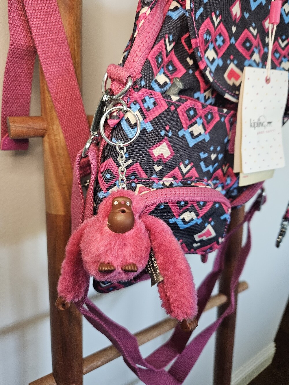 Kipling Geometric City Zip Convertible Backpack - Picture 5 of 13